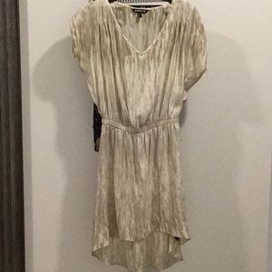 Women’s Hi-Low champagne-colored Express dress